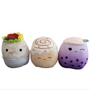 NWOT SQUISHMELLO 3 PIECE *LOT* SET 5" EACH